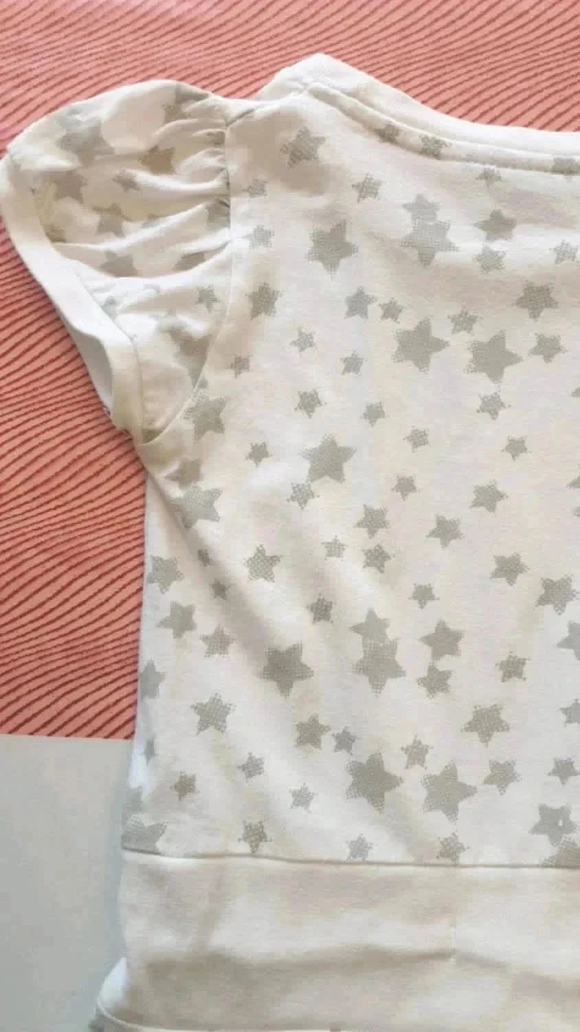 Witte gestippelde tuniek voor 5-jarigen – photo 14